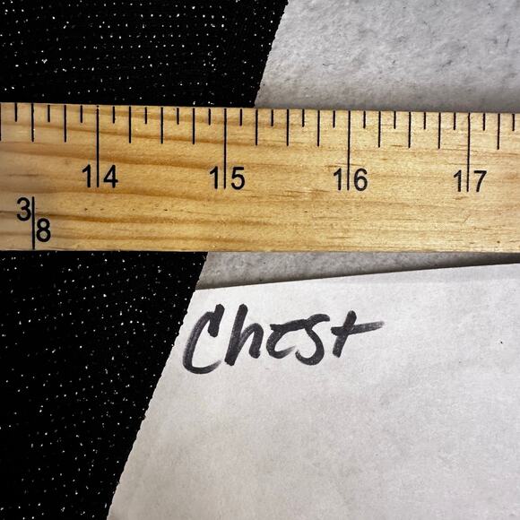 Lulus Gift of Love Black and Silver Backless Long Sleeve Bodycon Dress Size M - Picture 9 of 14